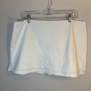 Princess Polly Skort Size 12 White Gigi Lower Impact US 12 EU34 Short Summer